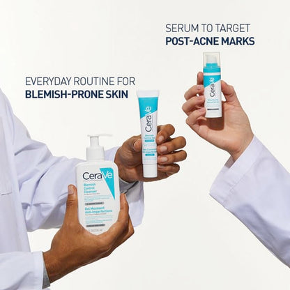 Cerave - Blemish Control, Gel Limpiador Para Acné Y Piel Grasa, Reduce El Acné, Puntos Negros Y Mejora Los Poros, Tratamiento En Gel Con Ácido Salicílico, 473 Ml