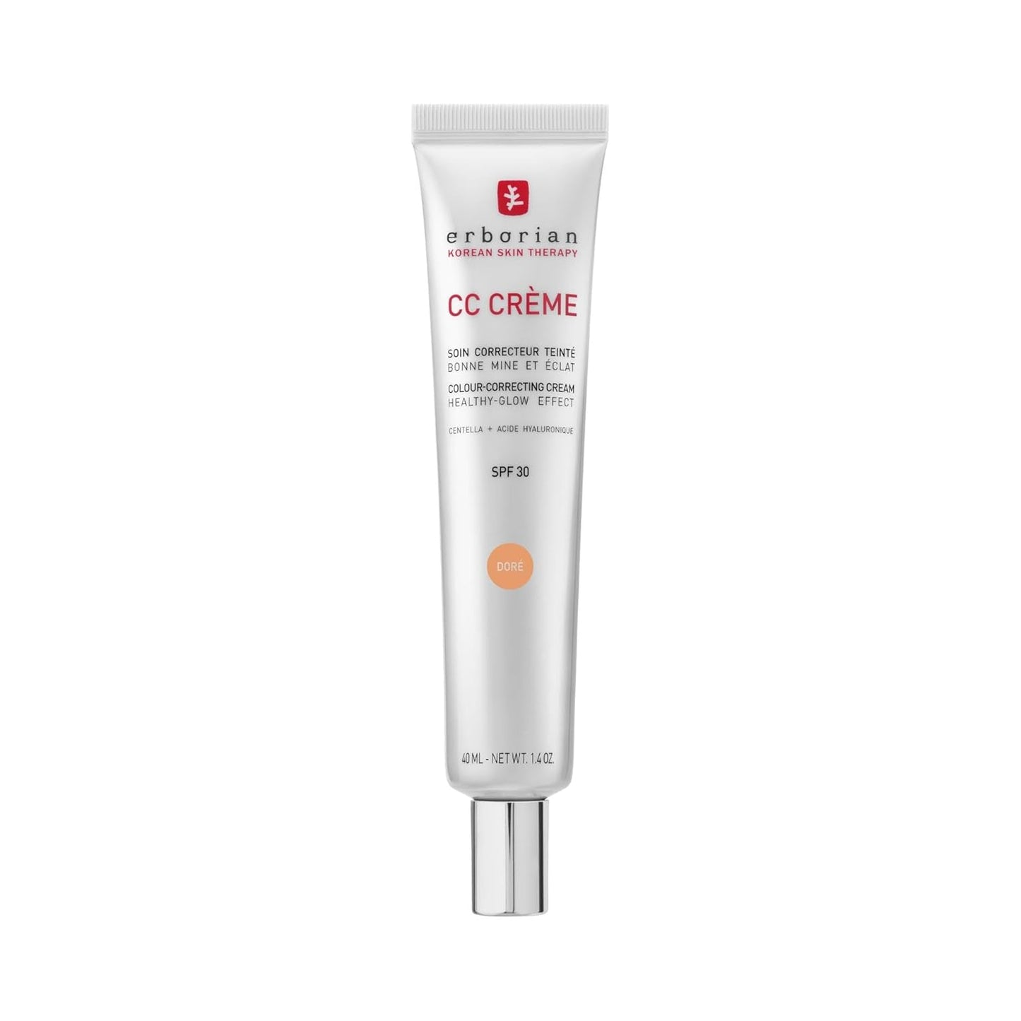 Erborian - CC Crème Con Centella Asiática - Crema Facial Iluminadora De Alta Definición Y Maquillaje - Protección Solar SPF 30 - Cosmética Coreana