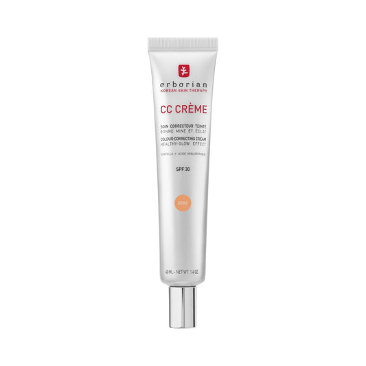 Erborian - CC Crème Con Centella Asiática - Crema Facial Iluminadora De Alta Definición Y Maquillaje - Protección Solar SPF 30 - Cosmética Coreana