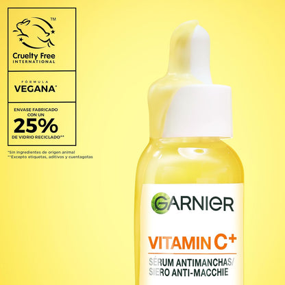 Garnier Skinactive Vitamina C Sérum Antimanchas De Día Con 4% De [Vitamina C + Niacinamida + Ácido Salicílico + Melasyl™]. Nº 1 Del Mundo. Reduce El 70% De Las Manchas Oscuras En Solo 5 Días. 30 Ml