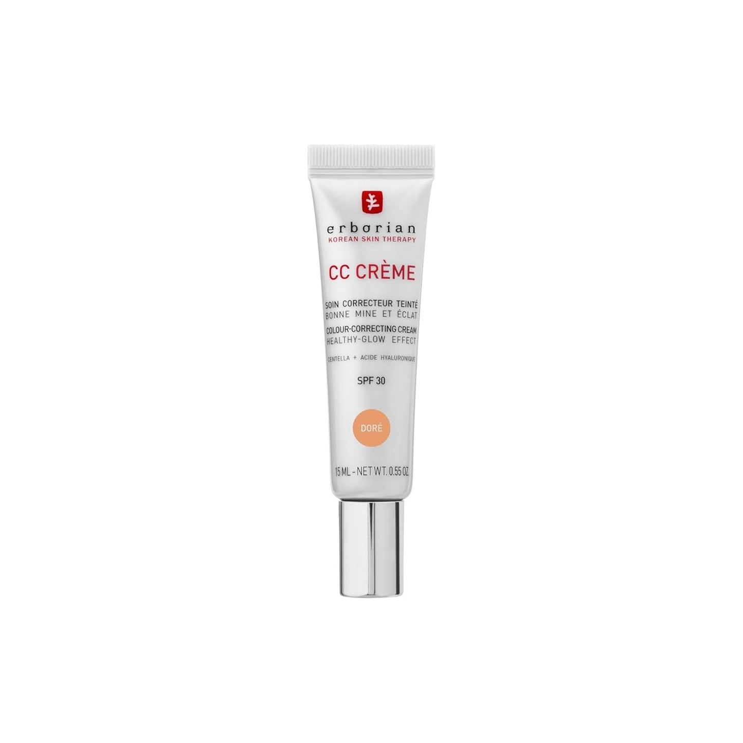 Erborian - CC Crème Con Centella Asiática - Crema Facial Iluminadora De Alta Definición Y Maquillaje - Protección Solar SPF 30 - Cosmética Coreana