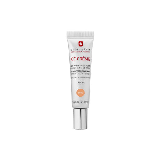 Erborian - CC Crème Con Centella Asiática - Crema Facial Iluminadora De Alta Definición Y Maquillaje - Protección Solar SPF 30 - Cosmética Coreana
