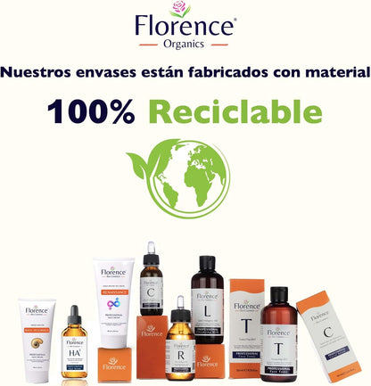 Suero Facial Orgánico Vitamina C Y Ácido Hialurónico Puro – Remueve Cicatrices De Acné, Manchas De Piel - Efecto anti Edad - Sérum BIO - Antiarrugas Illuminante Natural Para Rostro Y Cuello - 60Ml