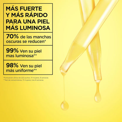 Garnier Skinactive Vitamina C Sérum Antimanchas De Día Con 4% De [Vitamina C + Niacinamida + Ácido Salicílico + Melasyl™]. Nº 1 Del Mundo. Reduce El 70% De Las Manchas Oscuras En Solo 5 Días. 30 Ml